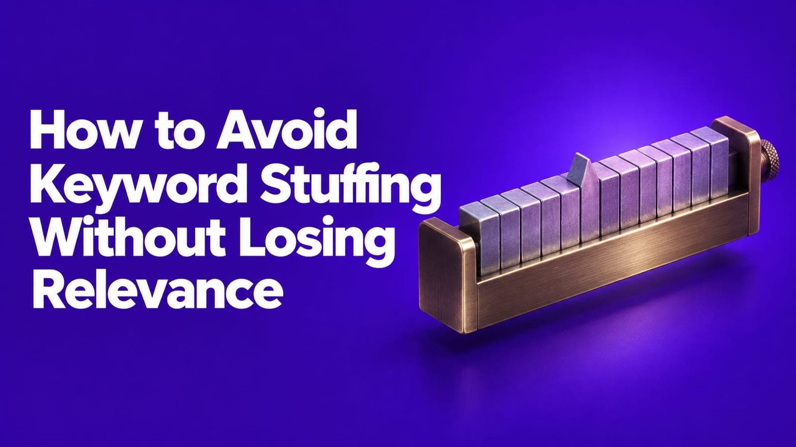 How to Avoid Keyword Stuffing Without Losing Relevance